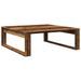 Table basse vieux bois 100x100x35 cm bois d'ingénierie - Photo n°2