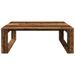 Table basse vieux bois 100x100x35 cm bois d'ingénierie - Photo n°4