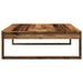 Table basse vieux bois 100x100x35 cm bois d'ingénierie - Photo n°5