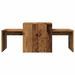 Table basse vieux bois 100x48x40 cm bois d'ingénierie - Photo n°4