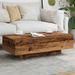 Table basse vieux bois 100x49,5x31 cm bois d'ingénierie - Photo n°4