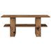 Table basse vieux bois 102x55x42 cm bois d'ingénierie - Photo n°4