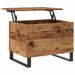 Table basse vieux bois 60x44,5x45 cm bois d'ingénierie - Photo n°5