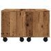 Table basse vieux bois 60x60x38 cm bois d'ingénierie - Photo n°5