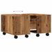 Table basse vieux bois 60x60x38 cm bois d'ingénierie - Photo n°8