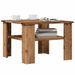 Table basse vieux bois 60x60x42 cm bois d'ingénierie - Photo n°1