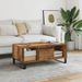 Table basse vieux bois 90x50x36,5 cm bois d'ingénierie - Photo n°1