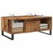 Table basse vieux bois 90x50x36,5 cm bois d'ingénierie - Photo n°3