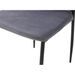 Table bois clair et 4 chaises velours gris pieds métal noir Arber - Photo n°11