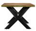 Table bois massif recyclé et pieds métal noir Maxi 200 cm - Photo n°3