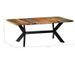 Table bois massif recyclé et pieds métal noir Maxi 200 cm - Photo n°5