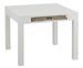 Table carrée avec panier bois blanc Gabio L 100 cm - Photo n°1