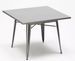 Table carrée en métal SALONA 80x80 cm – Intérieur ou extérieur - Photo n°1
