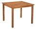 Table carrée et 4 chaises de jardin acacia clair et résine tressée Cassia 2 - Photo n°3