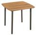 Table carrée et 4 chaises de jardin acacia clair Palino - Photo n°2