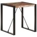 Table carrée industrielle bois recyclé massif et métal noir Vosa 70x70x75 cm - Photo n°7