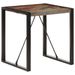 Table carrée industrielle bois recyclé massif et métal noir Vosa 70x70x75 cm - Photo n°9