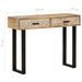 Table console 100x30x75 cm Bois de manguier massif - Photo n°8