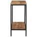 Table console 100x35x70 cm bois de manguier massif brut - Photo n°3