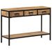 Table console 100x35x70 cm bois de manguier massif brut - Photo n°1