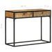 Table console 100x35x75 cm Bois de manguier massif 2 - Photo n°8