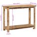 Table console 100x35x75 cm bois de manguier massif - Photo n°9