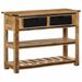 Table console 100x35x75 cm bois de manguier massif - Photo n°1