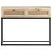 Table console 100x35x76 cm Bois de manguier et canne naturelle - Photo n°3