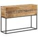 Table console 110x30x75 cm bois de manguier massif brut et fer - Photo n°9