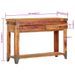 Table console 110x34x74 cm Bois d'acacia massif - Photo n°8