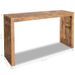 Table console 110x35x75 cm Bois de teck solide - Photo n°6