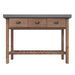 Table console 110x35x80 cm Bois de sapin massif - Photo n°3