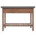 Table console 110x35x80 cm Bois de sapin massif - Photo n°5