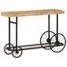 Table console 112x36x76 cm bois massif de manguier et fer - Photo n°4