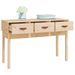 Table console 114x40x75 cm Bois massif de pin - Photo n°7