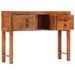 Table console 120x32x80 cm bois massif d'acacia - Photo n°2