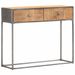 Table console 90 x 30 x 75 cm Bois de récupération massif - Photo n°10