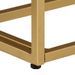 Table console 90x30x76 cm bois massif de manguier et fer - Photo n°8