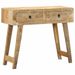 Table console 90x32x75 cm bois massif de manguier brut - Photo n°13