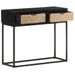 Table console 90x35x76 cm Bois de manguier massif - Photo n°4