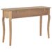 Table console avec 2 tiroirs 110x35x76 cm bois d'ingénierie - Photo n°4