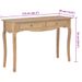 Table console avec 2 tiroirs 110x35x76 cm bois d'ingénierie - Photo n°8