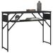 Table console avec étagère noir 105x30x75 cm bois d'ingénierie - Photo n°3