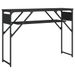 Table console avec étagère noir 105x30x75 cm bois d'ingénierie - Photo n°6
