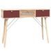 Table console avec tiroirs 105x30x75 cm bois d'ingénierie - Photo n°2