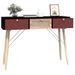 Table console avec tiroirs 105x30x75 cm bois d'ingénierie - Photo n°3