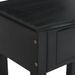 Table console avec tiroirs noir 50x30x75cm bois d'acajou massif - Photo n°8
