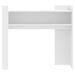 Table console blanc 100x35x90 cm bois d’ingénierie - Photo n°4