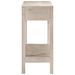 Table console blanc 110x35x75 cm bois de manguier solide - Photo n°3