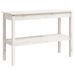 Table console Blanc 110x40x75 cm Bois de pin solide - Photo n°2